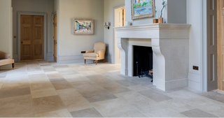 stone flooring in bath
