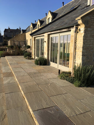 Raj Green Riven Sandstone